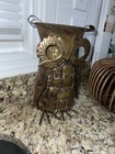 Vintage Mid Century Modern Metal Owl Sculpture Curtis Jer   Style Mcm Brutalism