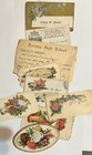 Antique Lot Of 80 Vintage Victorian Trade Calling Cards Ephemera Embossed Diecut