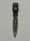 Vintage Miniature Sterling Silver Owl Bookmark Hallmarked 925