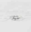 Dainty Real Moissanite Cluster Women s Engagement Ring 14k White Gold Plated