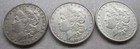 1878-s Morgan Silver Dollars   Lot Of 3 Coins 
