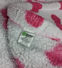 Baby Gear White Pink Heart Fleece Blanket Girl 30x36 Soft Plush Security Lovey