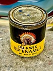 Vintage Super Chief Oil Enamel Paint Can Royal Blue Paper Label Tin 1 2 Pint