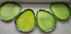 Retro Mcm 1962 Vintage Holt Howard  Lettuce Plates With Tomato Cups 4 Sets