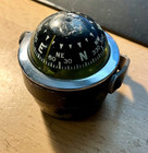 Vintage 60s 70s Airguide Black Dash Mount Marine Boat Compass Mfg  Chicago