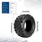 Set Of 2 At20x10-10 Atv Utv 20x10x10 All Terrain Tires 6 Pr Off-road Trail  Mud