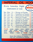 1938-39 Imperial Oil Nhl Hockey Original Pocket Schedule
