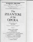 Phantom Of The Opera Playbill  1997 Majestic Theatre  O leary   Vg Condition
