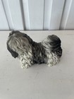 Shi-tzu Dog Figurine Made By Castagna In Italy 1990 Signed And Label