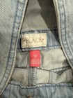 Blue Denim Overall Shorts Overalls Size 12 Cotton Button Pockets