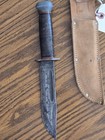 Vintage Wwii  Ww2 Pal Rh-36 Us Military Combat Fighting Knife W leather Sheath