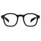 David Beckham Men s Eyeglasses Black Gold Plastic Square Frame Db 7053 bb 02m2