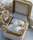 Moissanite Ring 925 Sterling Silver Women   s Engagement Ring 