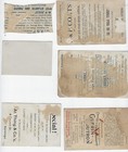 Lot Six Scrap Victorian Trade Cards Buildings Scrapbooking Crafts Art Projects