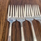 Oneida Sterling Silver Damask Rose Set 4 Salad Forks 61 2   