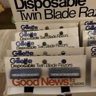 Nos Vintage Gillette Good News Disposable Razors 15 Twin Packs W  Store Display