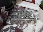 Japanese Meiji Period Hammered Silver Relief Dragon Box