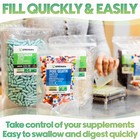 Size 2 White Empty Gelatin Capsules Kosher Pill Gelcaps Gel Caps Made In Usa