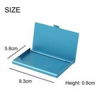 Pocket Stainless Steel Metal Business Card Holder Case Id Credit Wallet