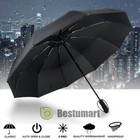 Mini Travel Automatic Umbrella Rain Windproof Auto Open Close 3 Folding Compact