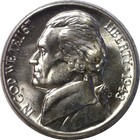 1943-d 5c Jefferson Silver War Nickel Uncirculated
