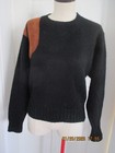 Vintage Ralph Lauren Country Hunting Shooting Black Wool Sweater Small