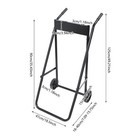 Heavy Duty Outboard Boat Motor Stand Carrier Cart Dolly Trolley Transport 70kg