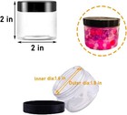 20 Pack 2 Oz Clear Plastic Round Slime Containers empty Plastic Storage Jars