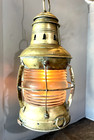 Vintage Authentic Brass  Nautical Ships  Lantern