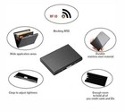 1x Rfid Blocking Metal Wallet Stainless Steel Credit Card Holder Protective Case