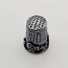 Vintage Sterling 925 Wire Work   Scroll And Dimple Thimble   Made In Mexico 4g