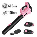 Steelite Electric Cordless Leaf Blower 150 Mph 600 Cfm 6 Speed W  2 0ah Battery