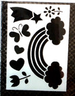 Show-offs Everyday Fun Decorative Stencils - Rainbow - 1 Sheet
