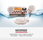 Mr F45-d Fixed Mount Vhf Marine Radio     25 Watt Vhf  Submersible  Lcd Display  N