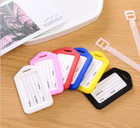 10 Travel Luggage Bag Tag Plastic Suitcase Baggage Office Name Address Id Label