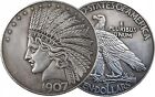 Antique Liberty Indian Head   Uncirculated Morgan Silver Dollar Coin Set
