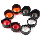 For Harley Davidson Softail Turn Signal Light Lens Cover Black Bezels Visor Fit