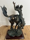 Design Toscano The Wild West Bronco Buster Sculpture-bronze Finish-cowboy