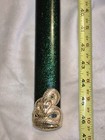 Vintage Samurai Sword Katana 440 Steel Green Sheath Carved Dragon   Gold Snakes