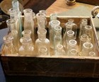 Collectors Bottles   Box  26 Miniatures Packed In A Marsh Wheeling Box  Fun 