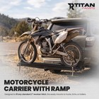 Titan Ramps Dual Motorcycle Carrier With Ramp Extension  600 Pound Capacity