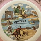 A Vintage Souvenir Plate From Montana 9 75 Inches