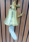 Bell Nautical Us Navy Anchor Ship Bell Wall Mounted Brass Bell Antique Ship