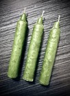 Fast Money Magick Taper Candle  set Of 3  Handmade  Organic  Witchcraft  Wicca