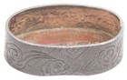 Antique Japanese Fuchi Shakudo Reishi Mushroom Fungus Sword Fitting Koshirae Old