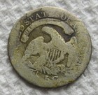 1832 Capped Bust Silver Half Dime Rare Key Date Cleaned Damaged Hole Filler
