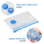 1 10 20 Pack Vacuum Seal Storage Bags Travel Clear Space Saver Clothes Organizer