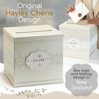 Ivory Wedding Card Box  Large 10x10 White Gift Holder  Envelope 