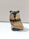 Vintage Hand Carved Stone Owl Figurine Sculpture Home Decor 6 Inch Wildlife Art