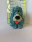 Vintage Blue Sad Eyed Basset Hound Dog Coin Bank 1960 s Made In Japan